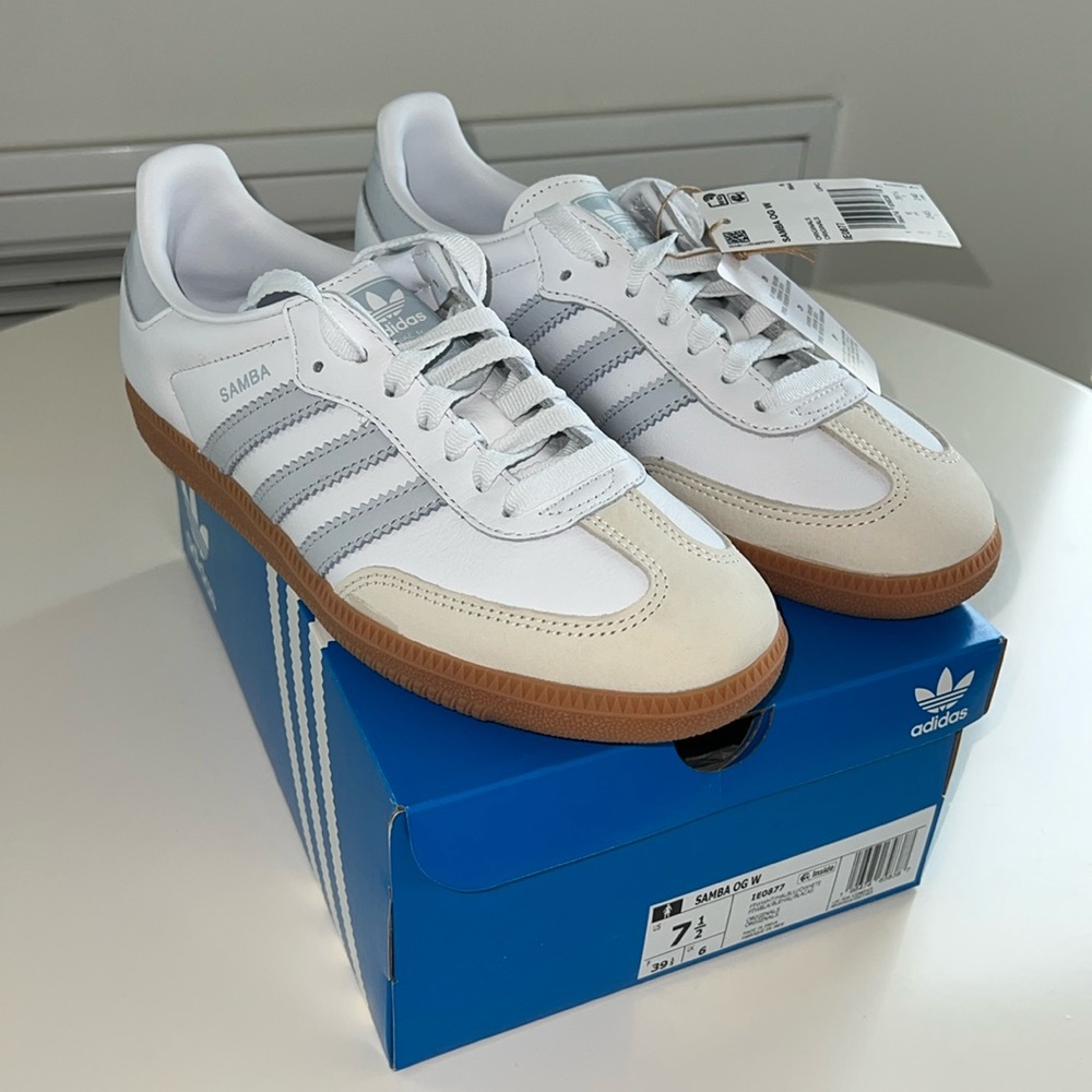ADIDAS SAMBA OG white/blue Women’s 7.5